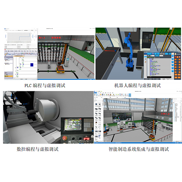 智能建造数字孪生假造仿真体系,产业4.0建造真假连系操纵实训仿真软件